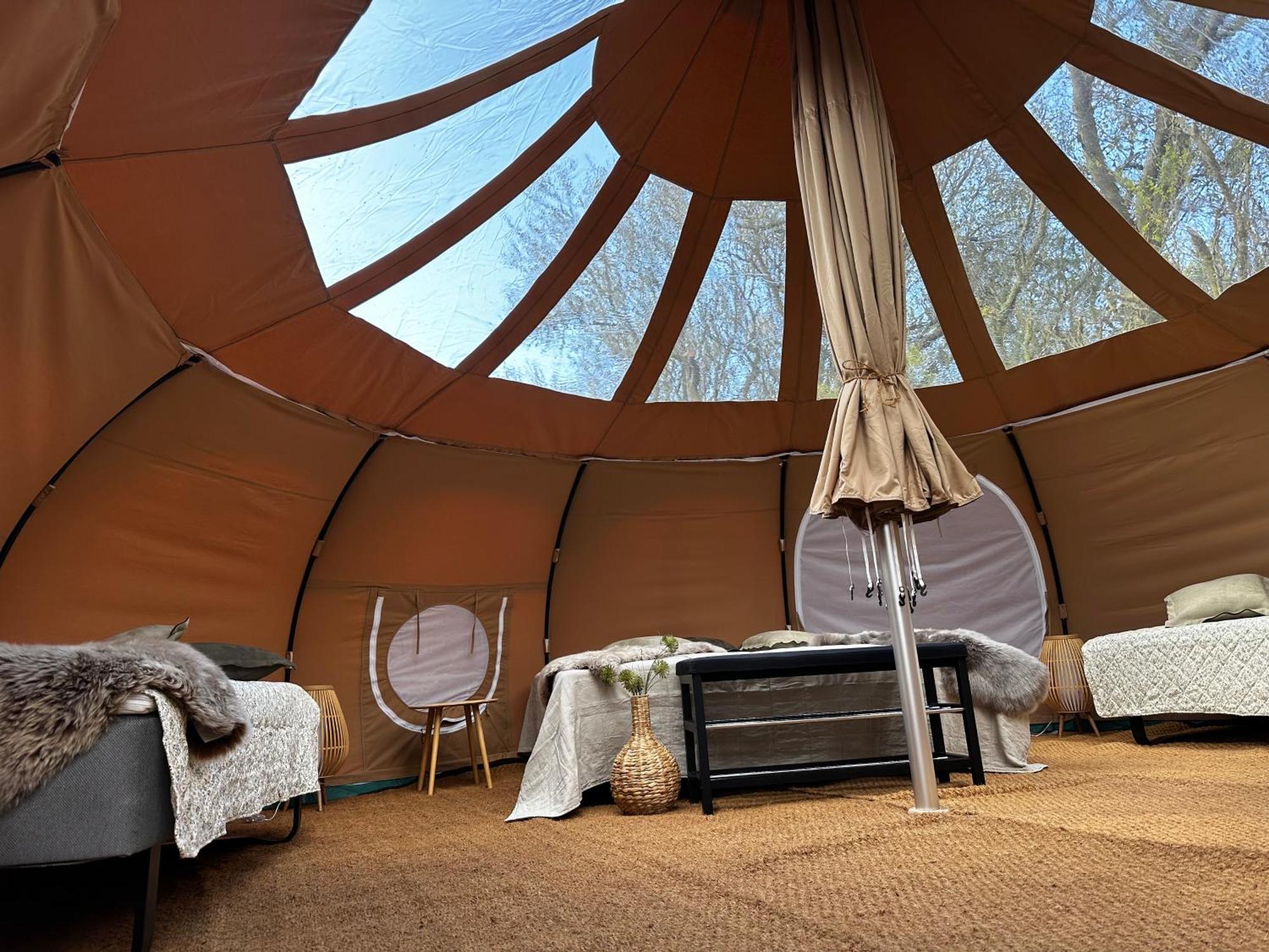 Romantik Luxus Glamping 2 Idestrup エクステリア 写真