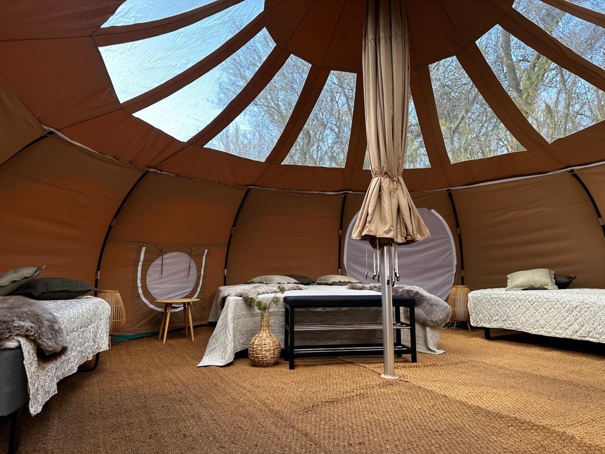 Romantik Luxus Glamping 2 Idestrup エクステリア 写真